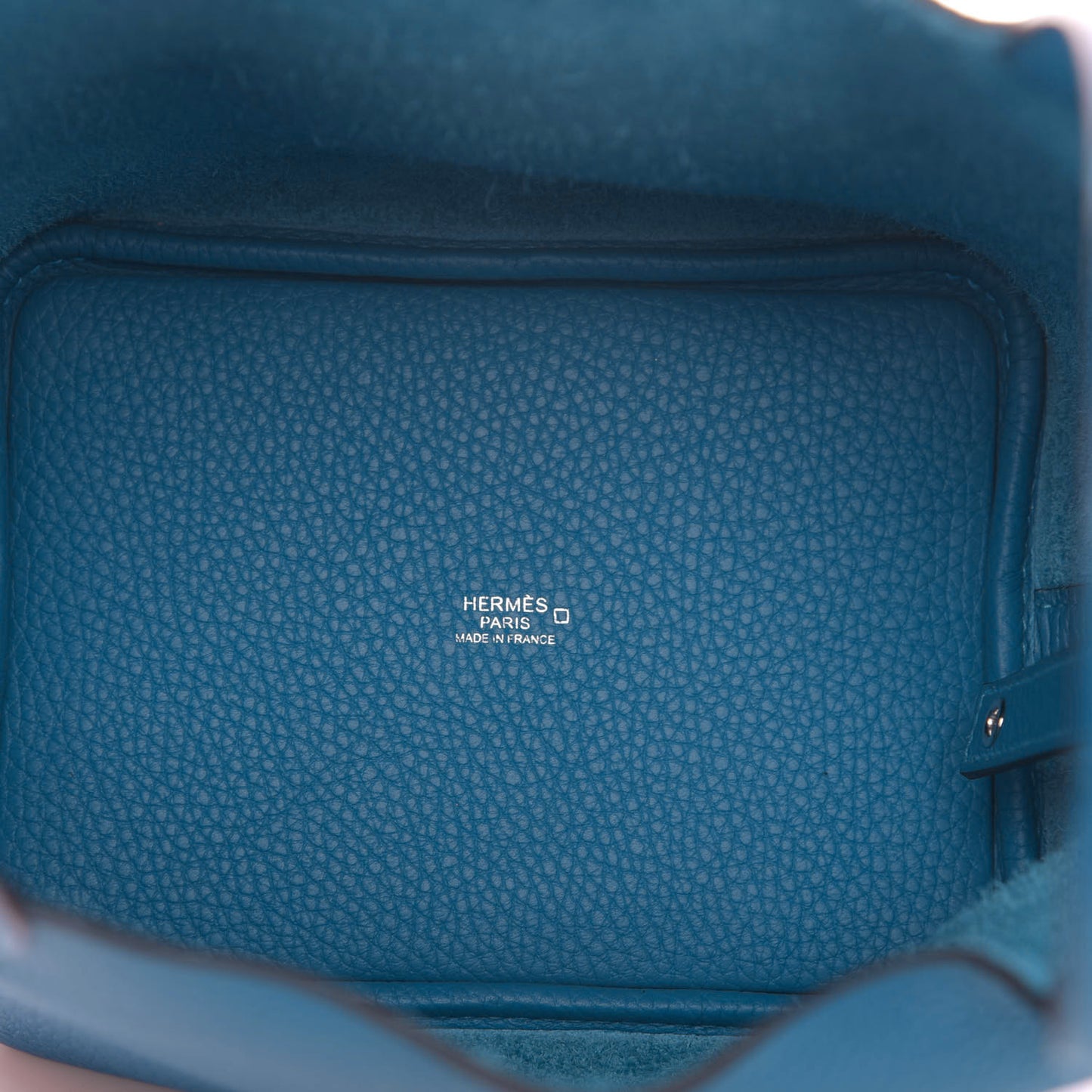 Taurillon Clemence Matte Alligator Picotin Lock Touch 18 PM Mykonos