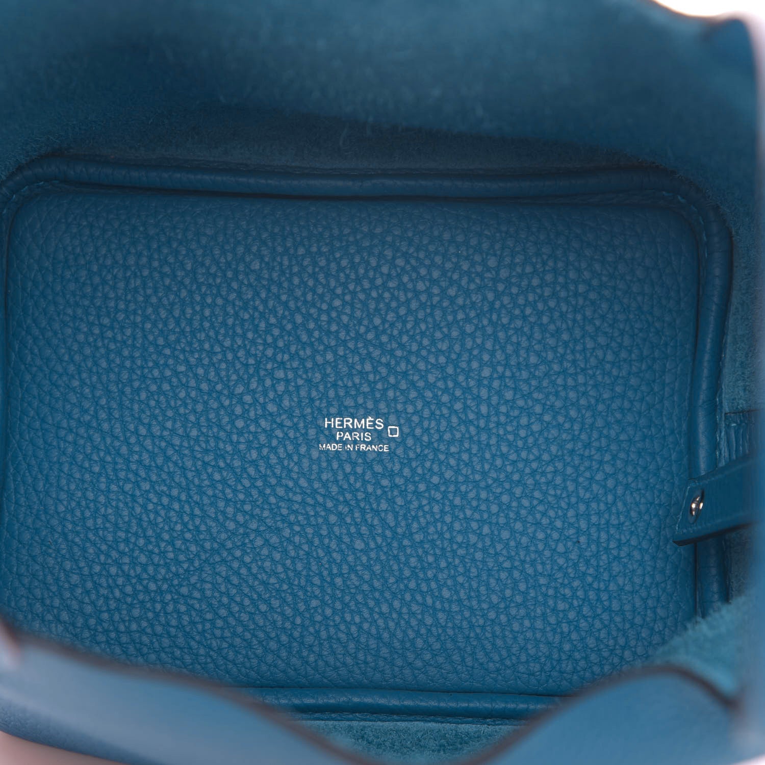Hermes Taurillon Clemence Matte Alligator Picotin Lock Touch 18 PM Mykonos 5 of 13