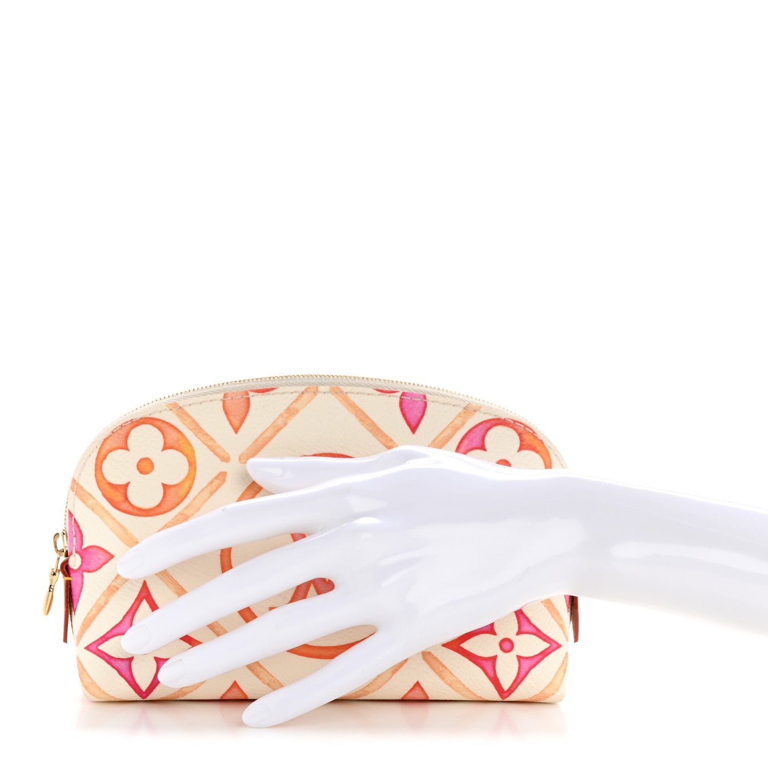 Louis Vuitton Monogram Tiles By The Pool Cosmetic Pouch Coral 2 of 7