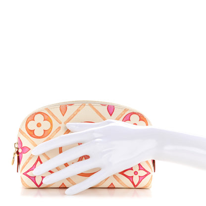 Louis Vuitton Monogram Tiles By The Pool Cosmetic Pouch Coral 2 of 7