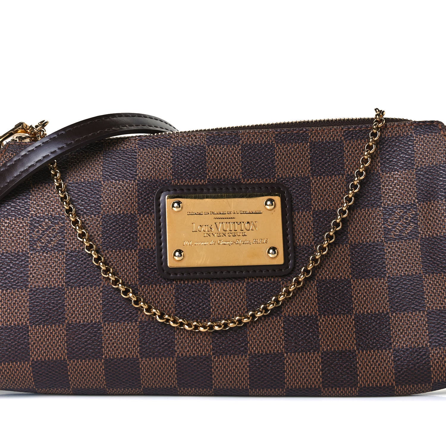 Louis Vuitton Damier Ebene Eva Clutch 7 of 11