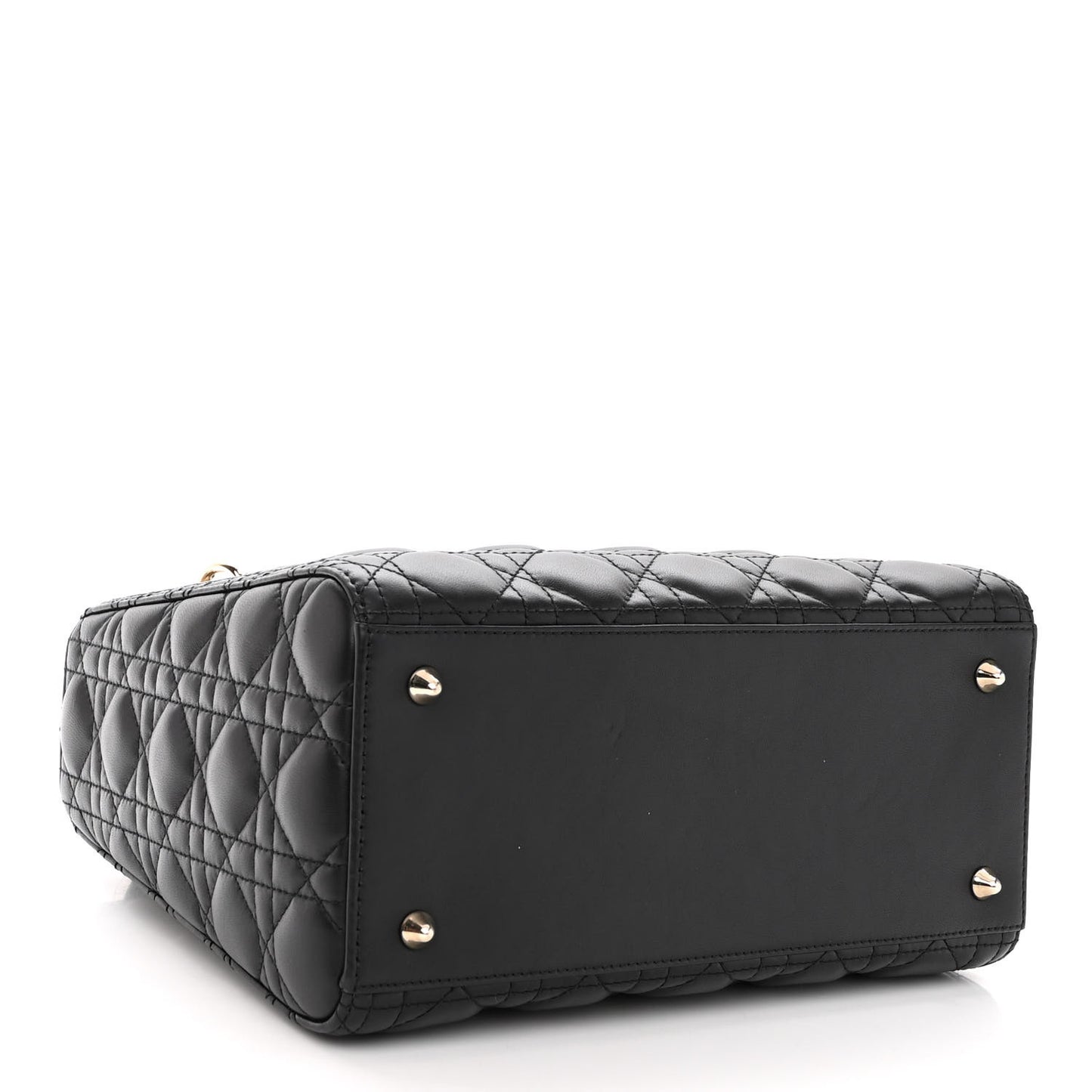 Lambskin Cannage Medium Lady Dior Black