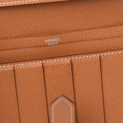 Hermes Epsom Bearn Gusset Wallet Gold 5 of 10