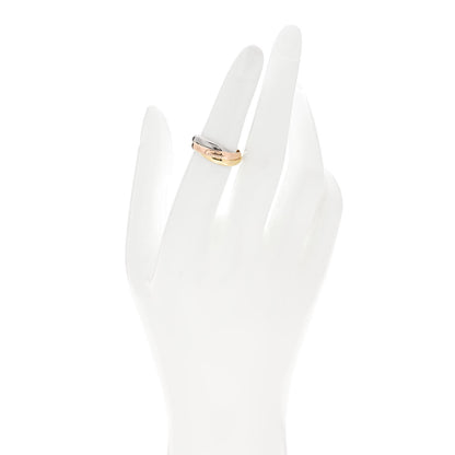 Cartier 18K Pink Yellow White Gold Small Trinity Ring 50 5.25 2 of 6