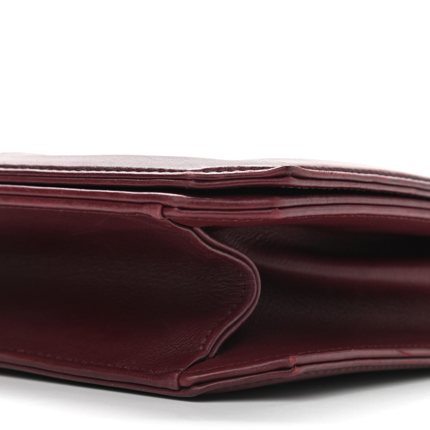Chanel Calfskin Quilted Large Flap Bag Burgundy 10 of 10
