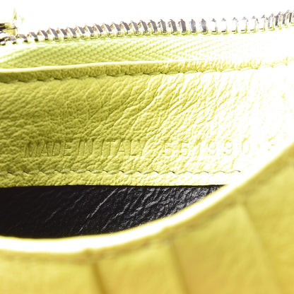 Balenciaga Calfskin Logo Everyday Long Coin Case Card Holder Acid Green 6 of 9