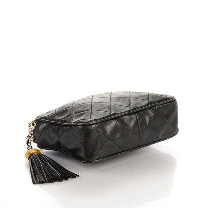 Chanel Lambskin Quilted Tassel Camera Case Black 4 of 7