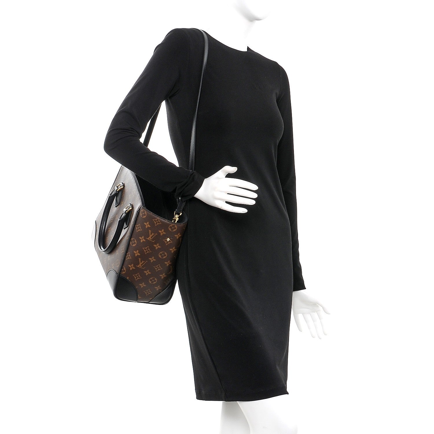 Louis Vuitton Monogram Phenix MM Black 2 of 7