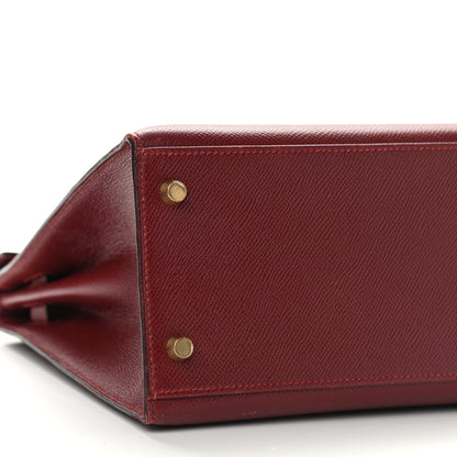 Hermes Epsom Kelly Sellier 32 Rouge H 10 of 22