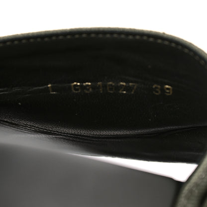 Chanel Canvas Chain Flat Sandals 39 Khaki 8 of 10