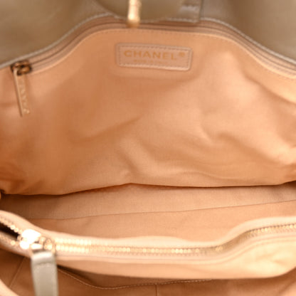 Chanel Metallic Calfskin Perforated Up In The Air Tote Light Gold 5 of 12
