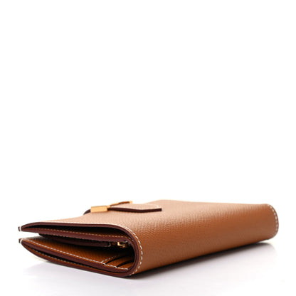Hermes Epsom Bearn Compact Wallet Gold 4 of 8