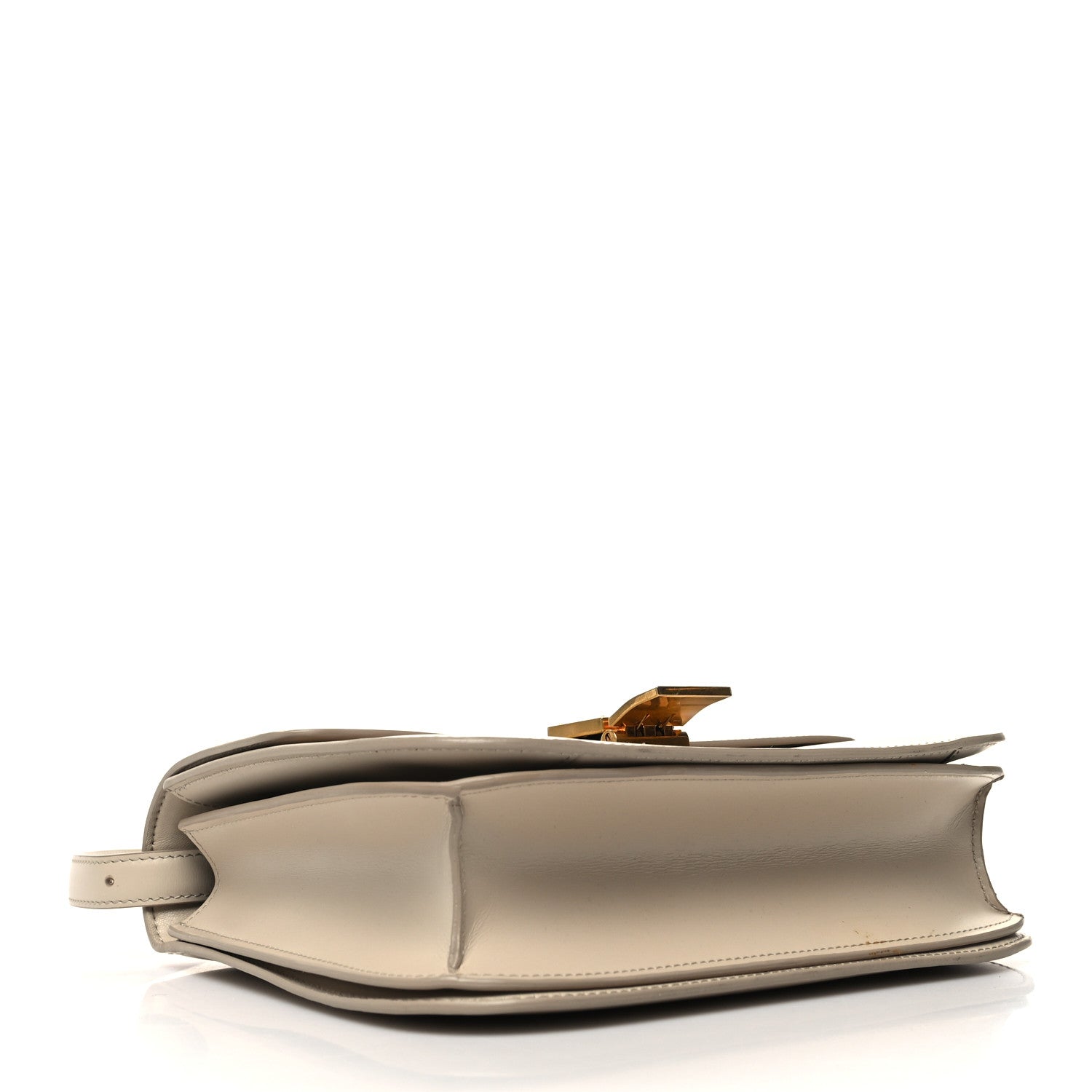 Celine Box Calfskin Medium Classic Box Flap Bag Powder 4 of 13