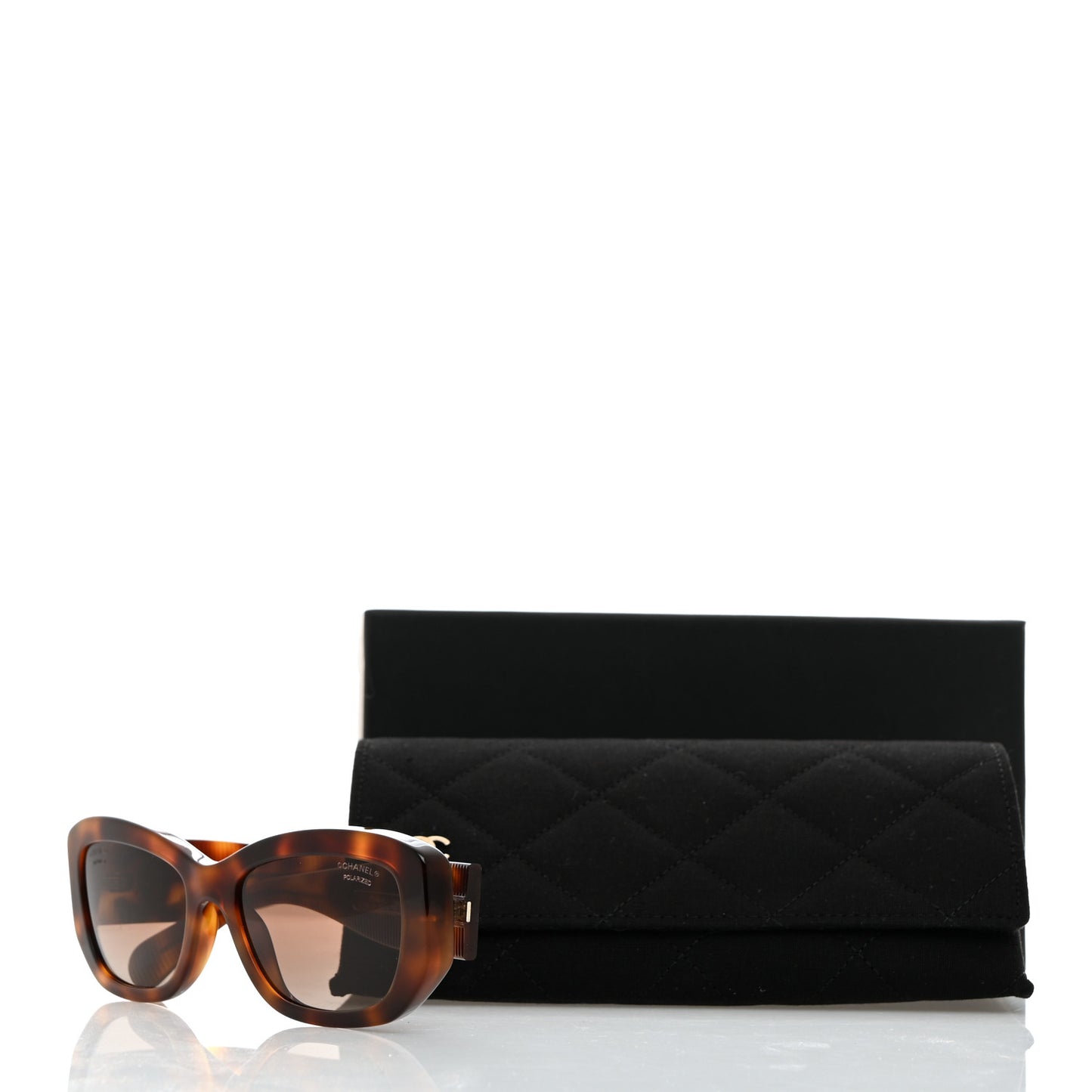 Acetate Polarized Rectangle Sunglasses 5493 Tortoise