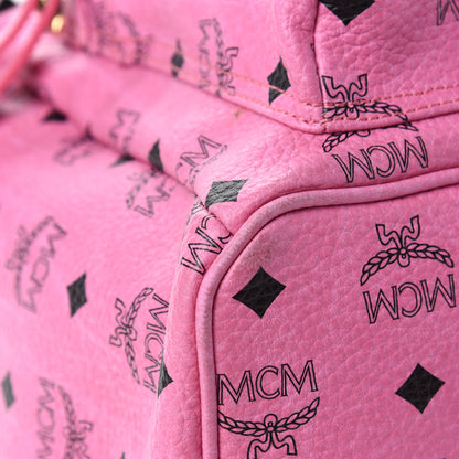 MCM Visetos Studded Medium Stark M Backpack Pink 13 of 16