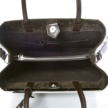 Fendi Vitello Elite Regular 2Jours Tote Caffe Noir 8 of 10