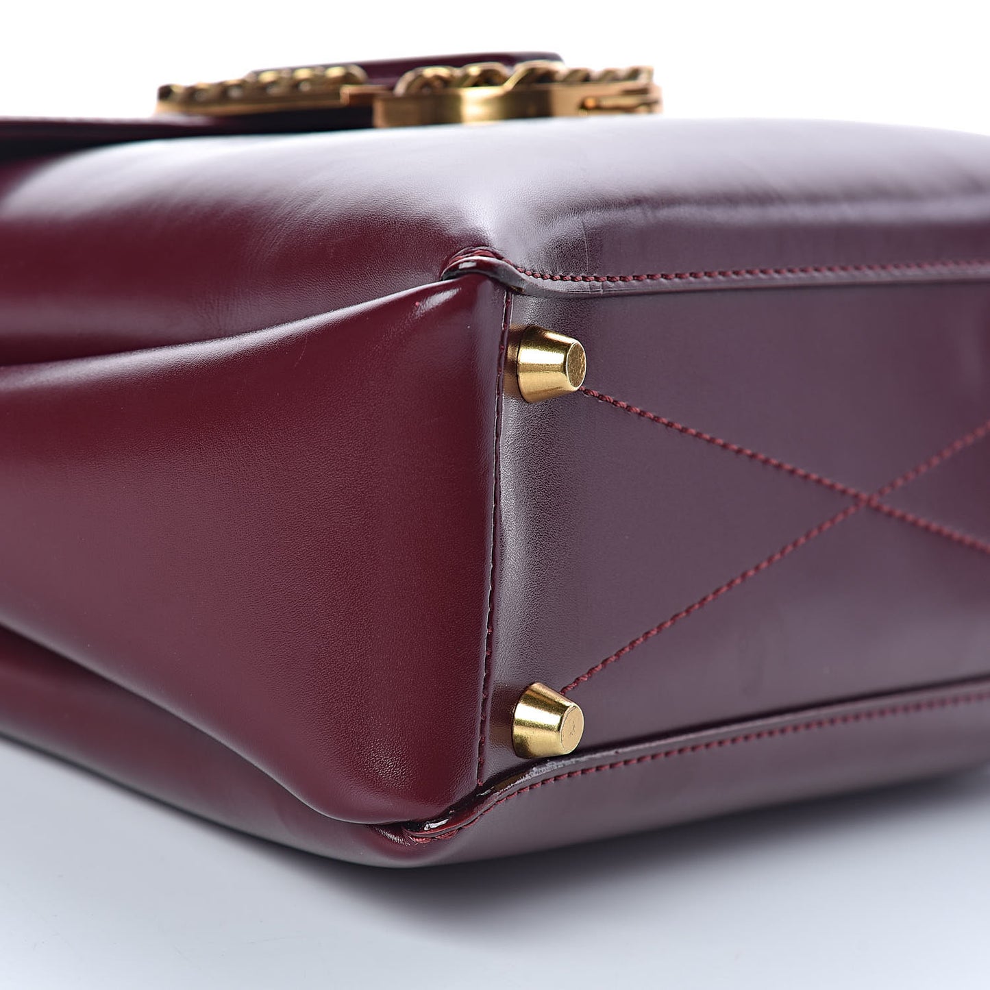 Calfskin St. Marc Shoulder Bag Burgundy
