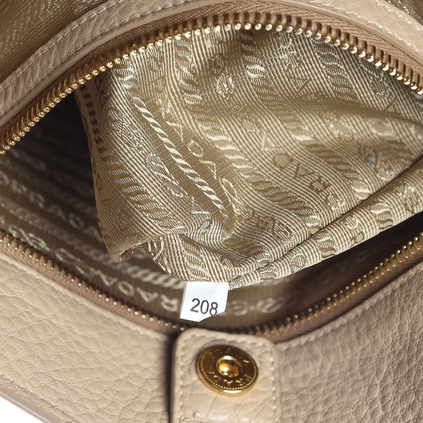 Vitello Daino Side Pocket Tote Sabbia