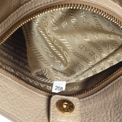 Prada Vitello Daino Side Pocket Tote Sabbia 8 of 17