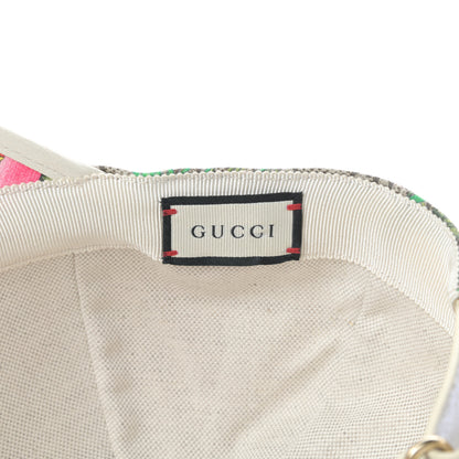 Gucci GG Supreme Flora Claudia Baseball Hat 56 S White 6 of 8