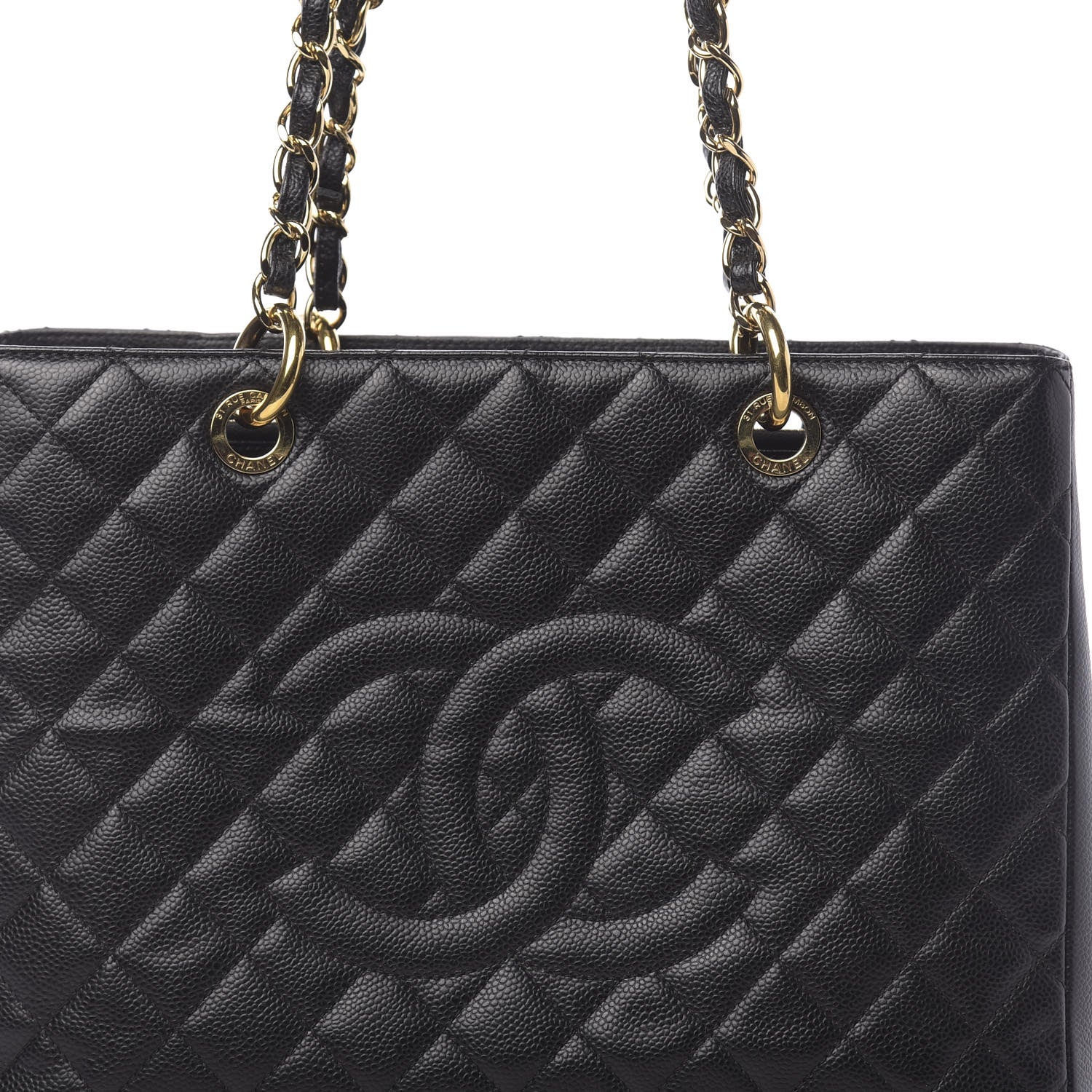 Chanel Caviar Quilted Grand Shopping Tote GST Black 8 of 11