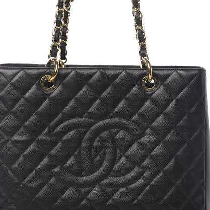 Chanel Caviar Quilted Grand Shopping Tote GST Black 8 of 11