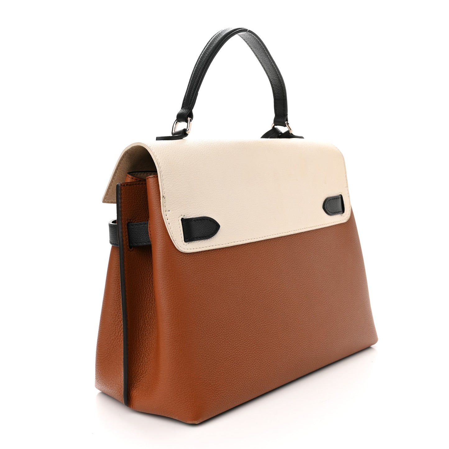 Soft Calfskin Lockme Ever BB Carmel Quartz Black