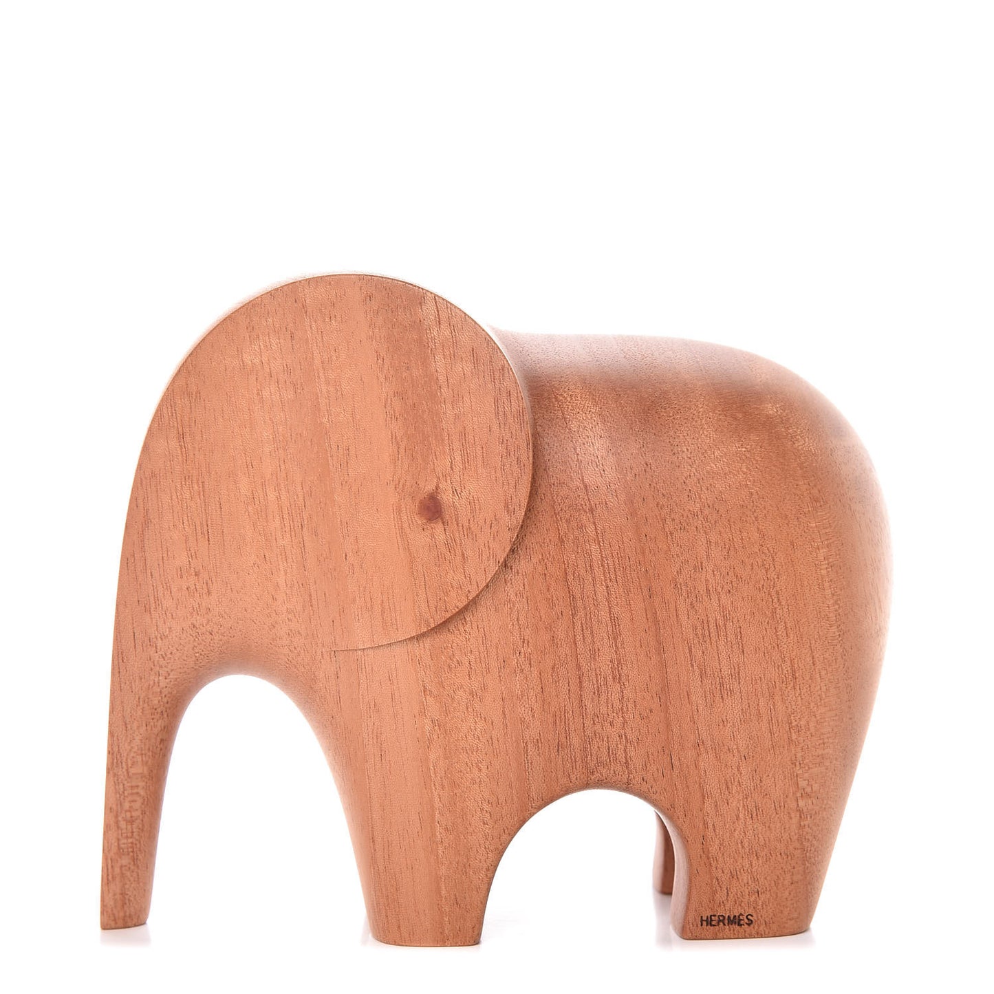 Mahogany Wood Elephant Lao Paperweight Naturel