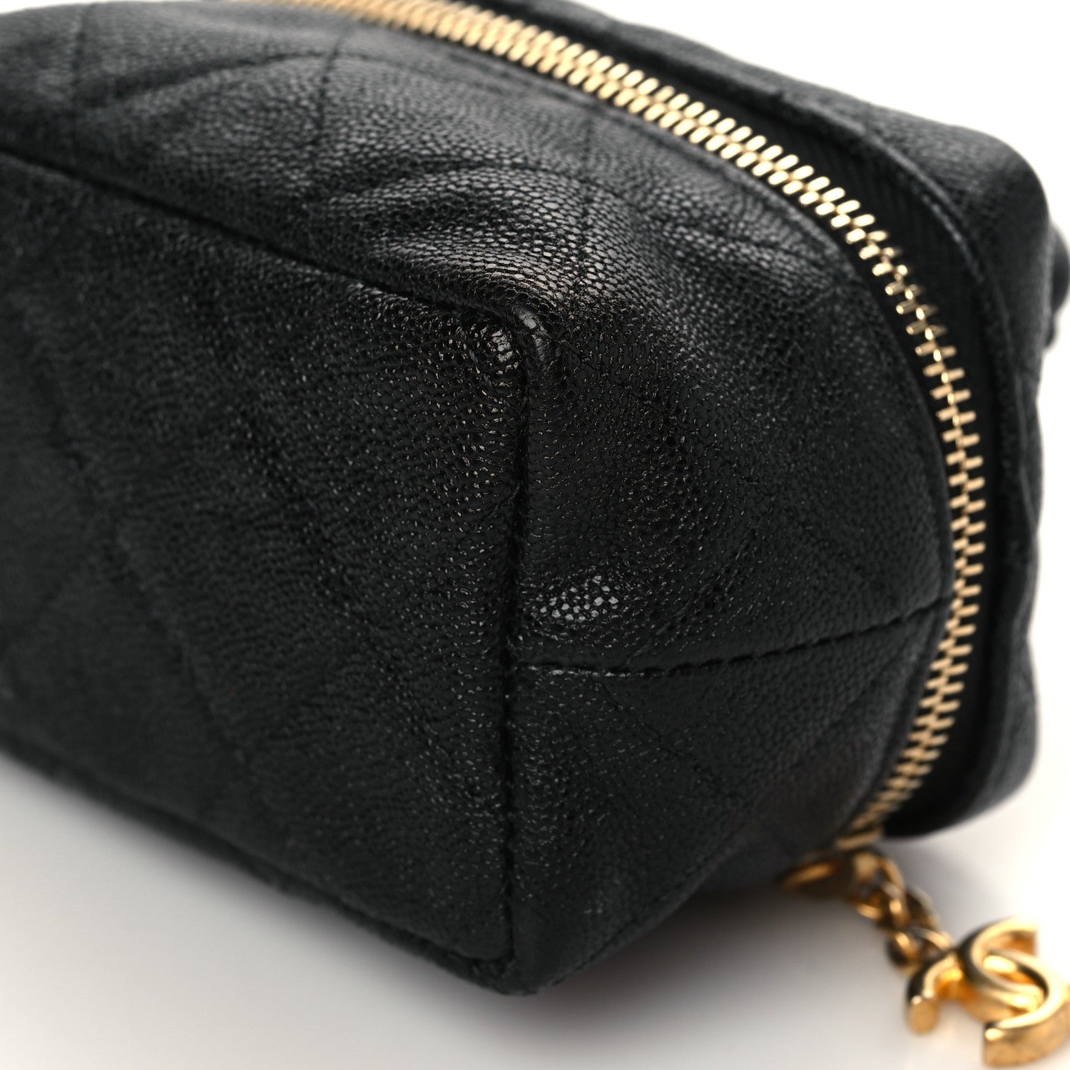 Chanel Caviar Quilted Mini Top Handle Vanity With Chain Black 9 of 9