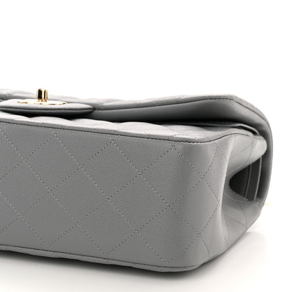Chanel Caviar Quilted Jumbo Double Flap Grey 10 of 10