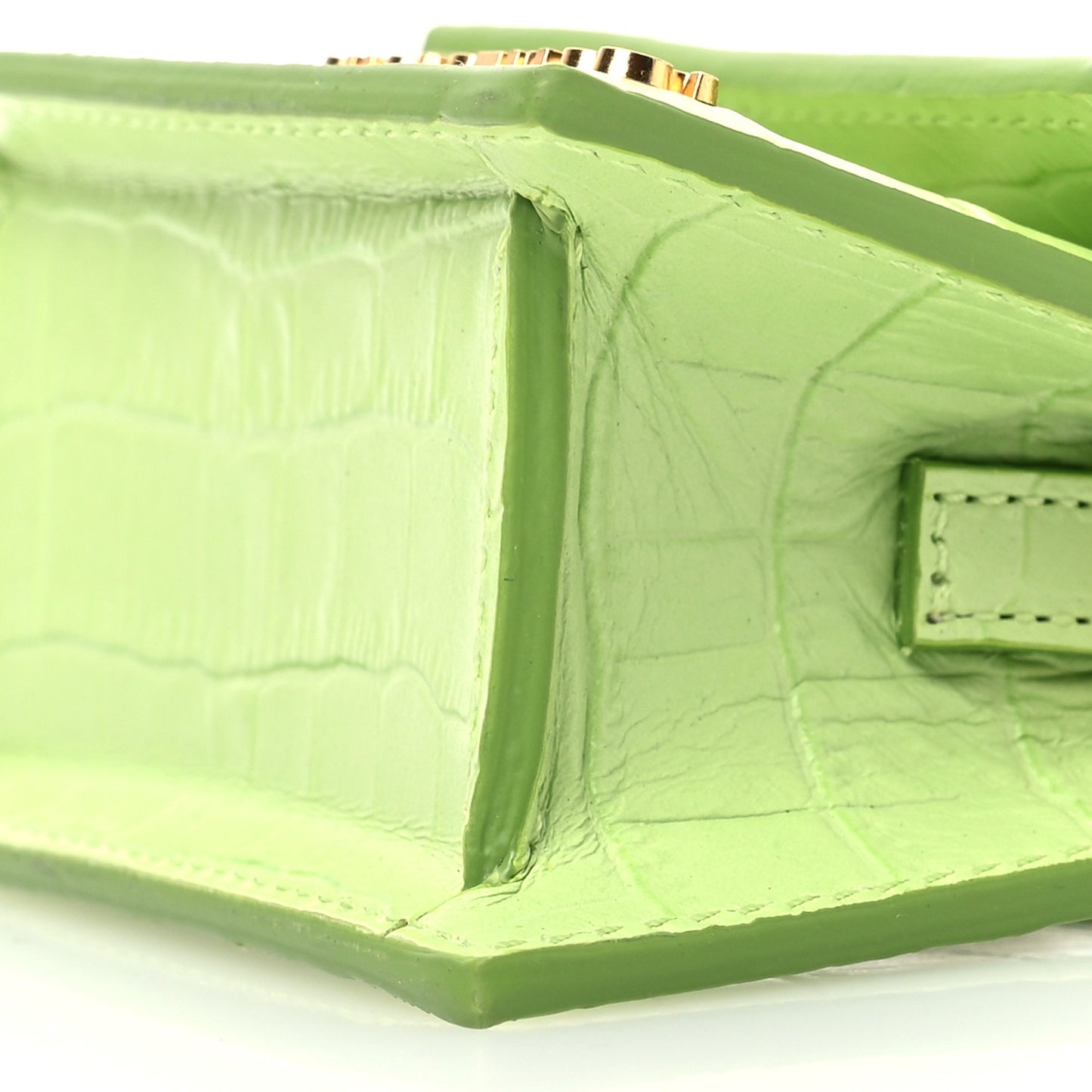Calfskin Crocodile Embossed Le Chiquito Light Green