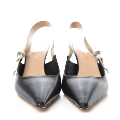Christian Dior Lambskin Ribbon J'Adior Slingback 65mm Pumps 6.5 Black 2 of 9