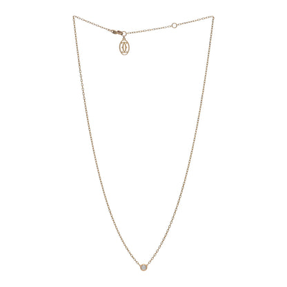 Cartier 18K Pink Gold Diamond SM D'Amour Pendant Necklace 3 of 4
