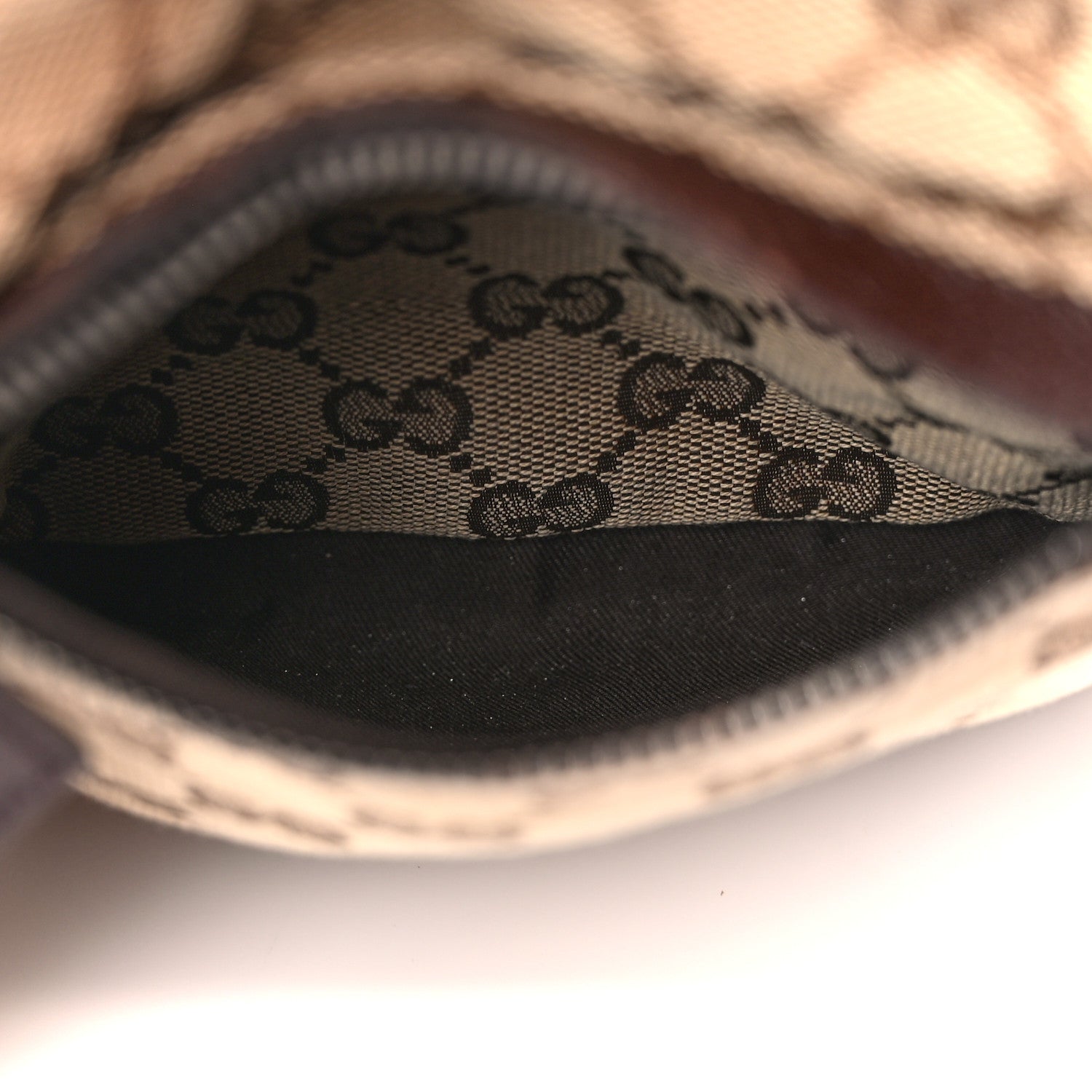 Gucci GG Monogram Web Double Pocket Belt Bag Dark Brown 6 of 15