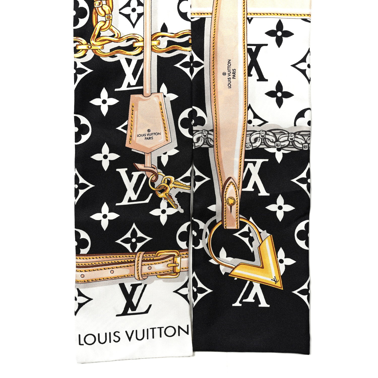 Louis Vuitton Silk Monogram Confidential Bandeau Black 2 of 3