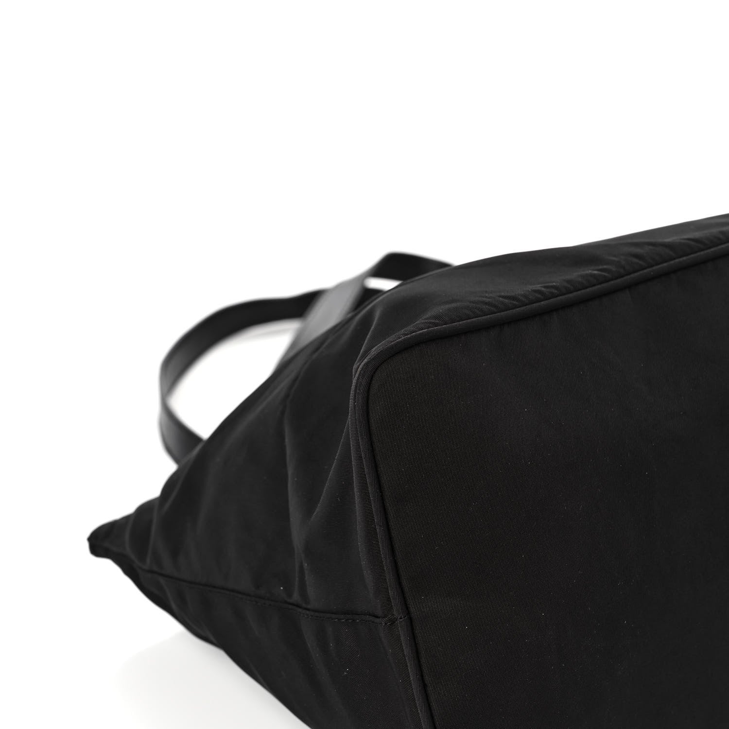 Prada Tessuto Nylon Calfskin Shopping Tote Black 10 of 14