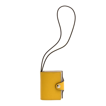 Hermes Evercolor Swift Verso Ulysse Nano Bag Charm Jaune de Naples Nata 1 of 6