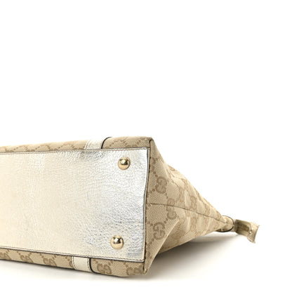 Gucci Monogram Medium Abbey Tote Gold 10 of 10