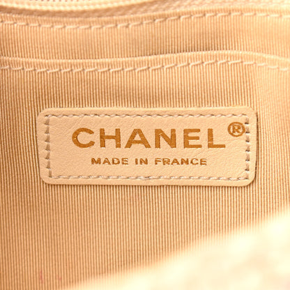 Chanel Tweed Chain Braid Small Single Flap Beige White 5 of 11