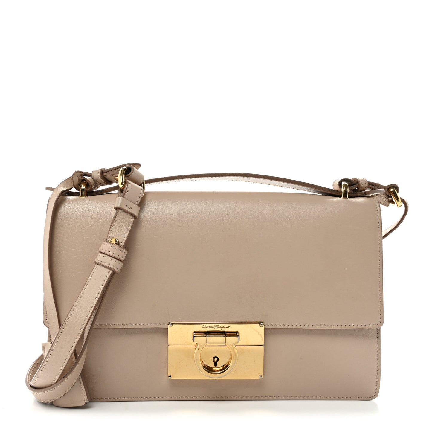 Calfskin Medium Aileen Bag Beige