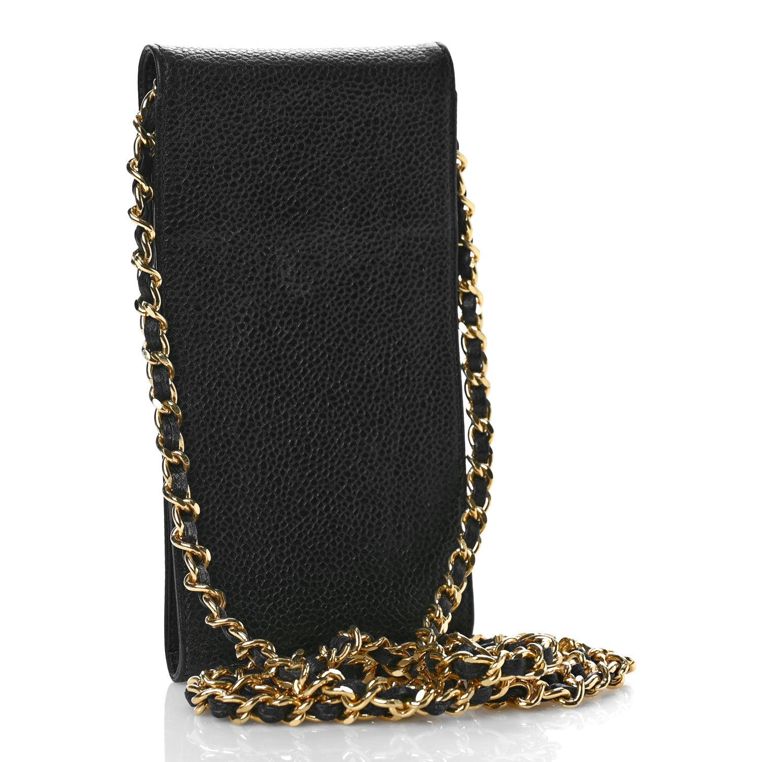 Chanel Caviar CC Phone Holder Crossbody Black 2 of 14