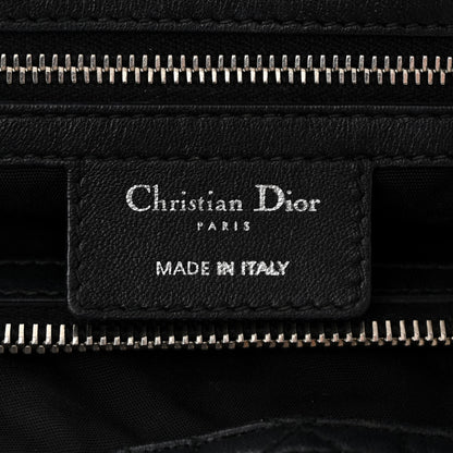 Christian Dior Lambskin Cannage Medium Dior Soft Shopping Tote Black 7 of 13