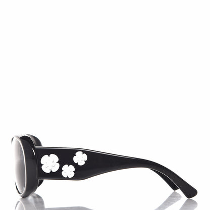 Chanel Camellia CC Sunglasses 5113 Black 3 of 9
