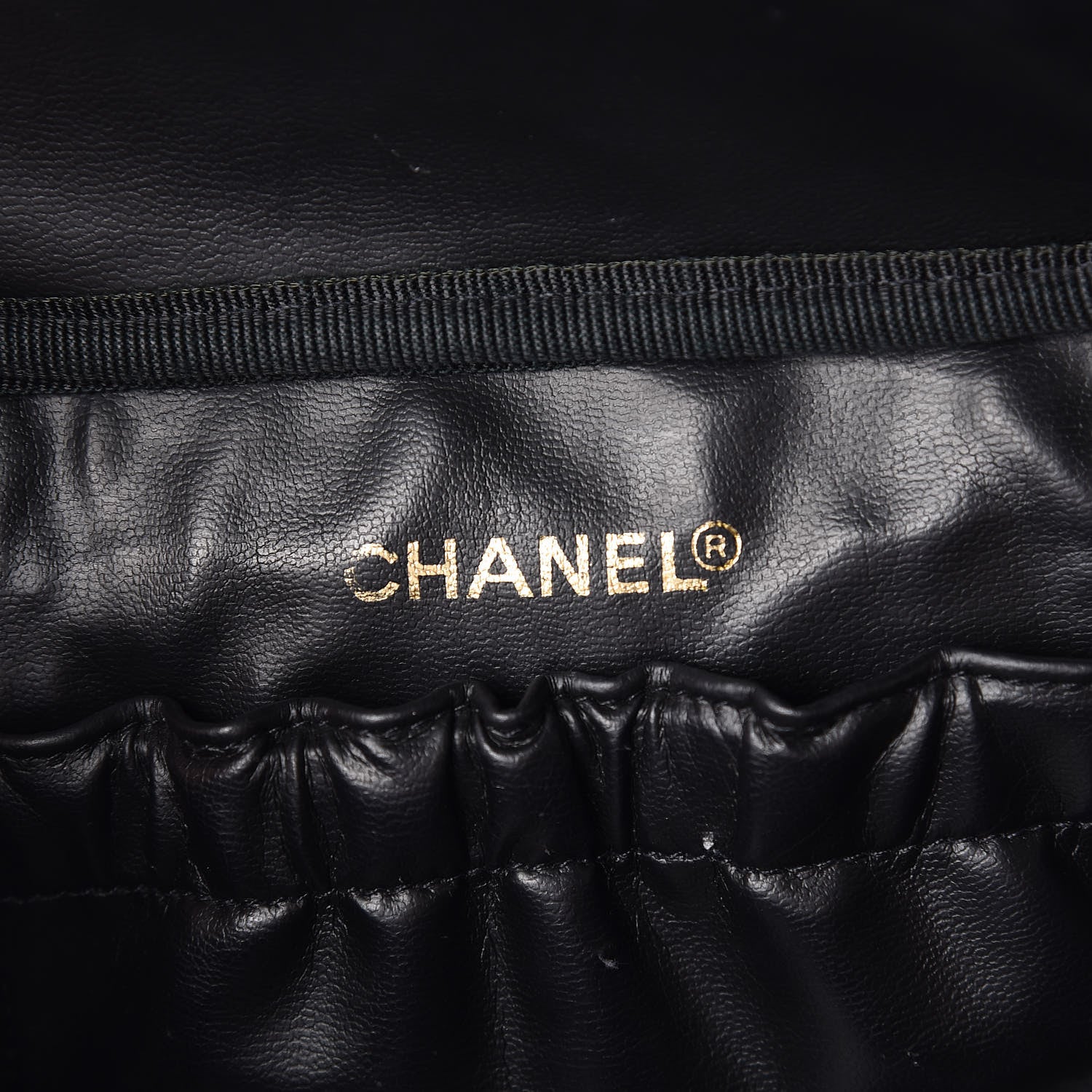 Chanel Lambskin Vanity Cosmetic Bag Black 6 of 11