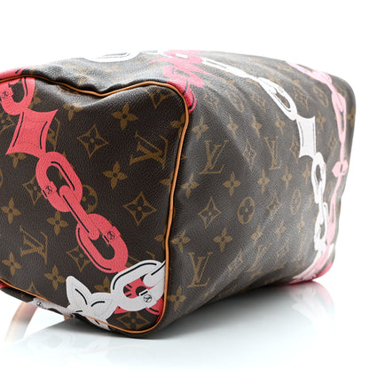 Louis Vuitton Monogram Bay Speedy 30 Rose Ballerine Poppy 9 of 10