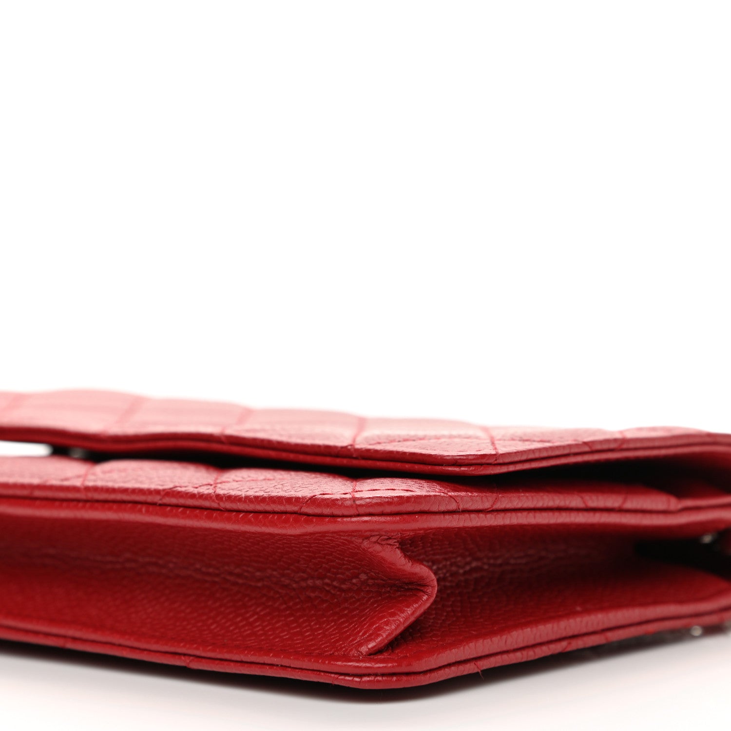 Chanel Caviar Quilted Wallet On Chain WOC Red 6 of 12