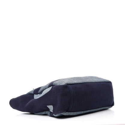 Chanel Canvas Large Shopping Tote Dark Blue 4 of 10