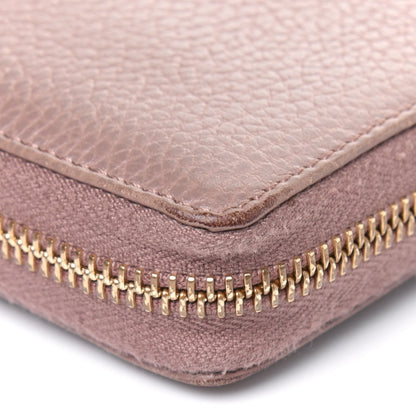 Gucci Dollar Calfskin GG Marmont Zip Around Wallet Porcelain Rose 11 of 16
