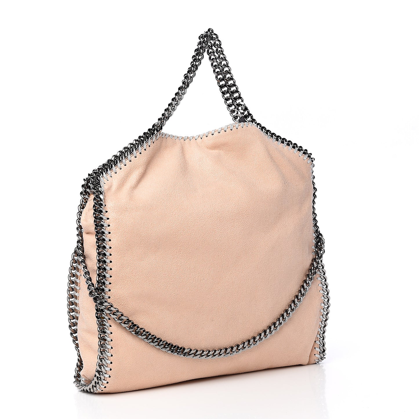 Shaggy Deer Falabella Fold Over Tote Powder