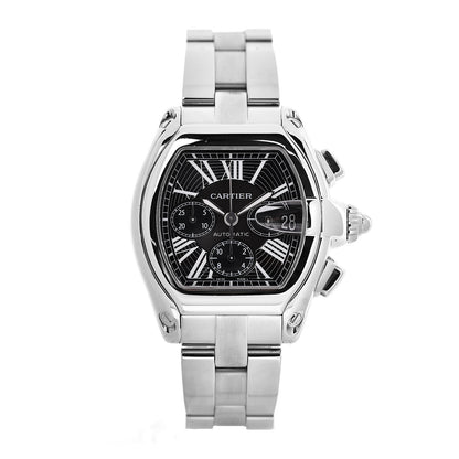 Cartier Stainless Steel 42mm Roadster Chronograph Automatic Watch Black 1 of 7